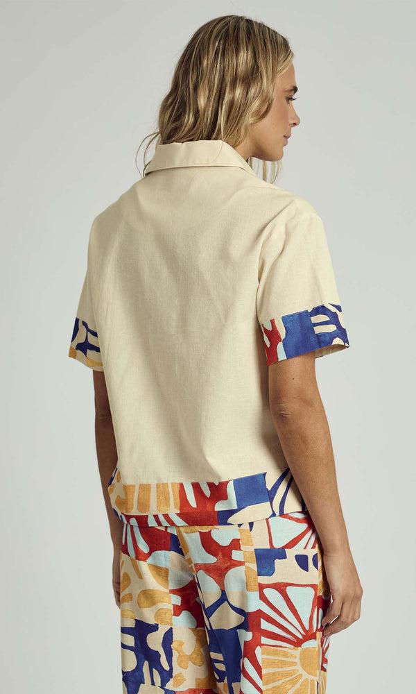 Native Youth COLLAGECLIPSE PATCH POCKET PRINTED SHIRT CO-ORD IN MULTI