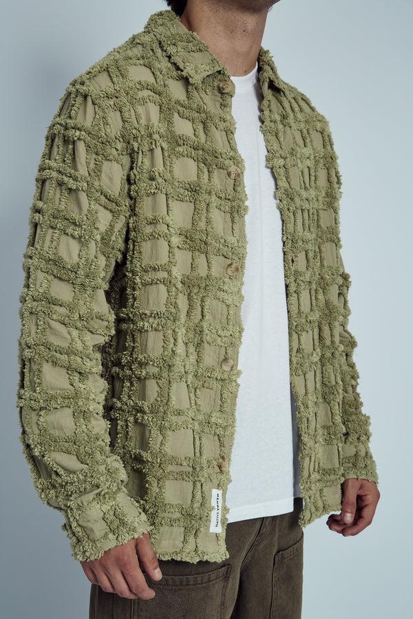 Native Youth DURST FRINGE TEXTURED JACQUARD OVERSHIRT