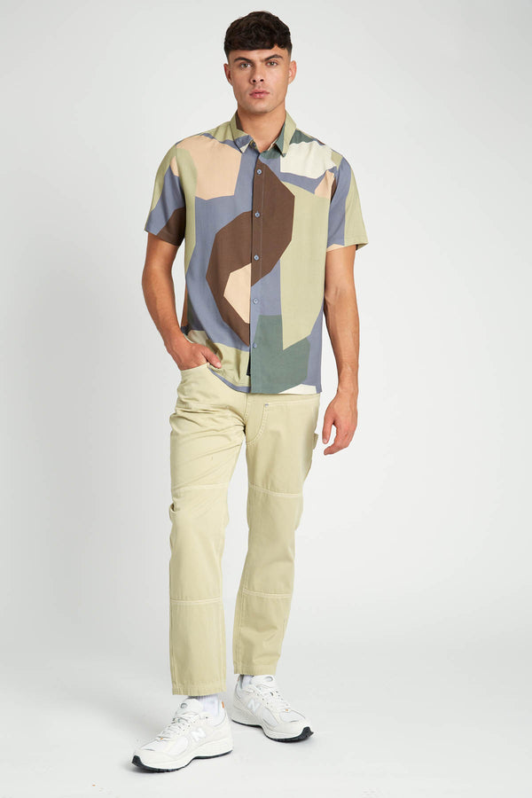 native youth FRAGMENT ABSTRACT PRINTED LENZING™ ECOVERO™ VISCOSE SHIRT