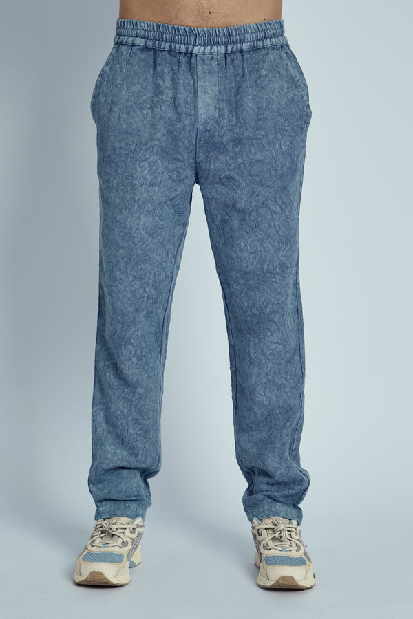 native youth GALLANT WASHED DAMASK JACQUARD TROUSERS