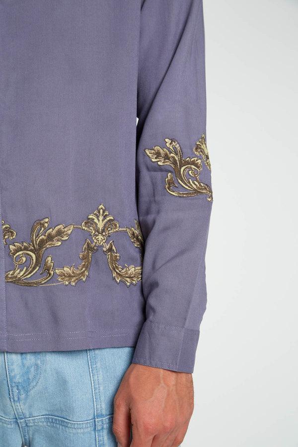 Native Youth HEARST BAROQUE EMBROIDERED LENZING™ ECOVERO™ VISCOSE SHIRT