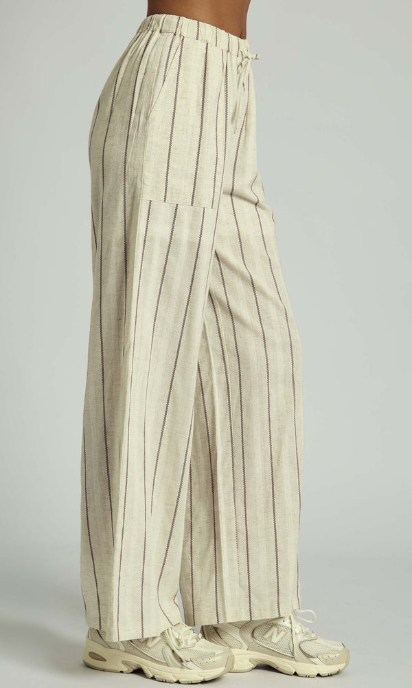 Native Youth KORI STRIPED WIDE LEG CO-ORD TROUSERS IN MULTI