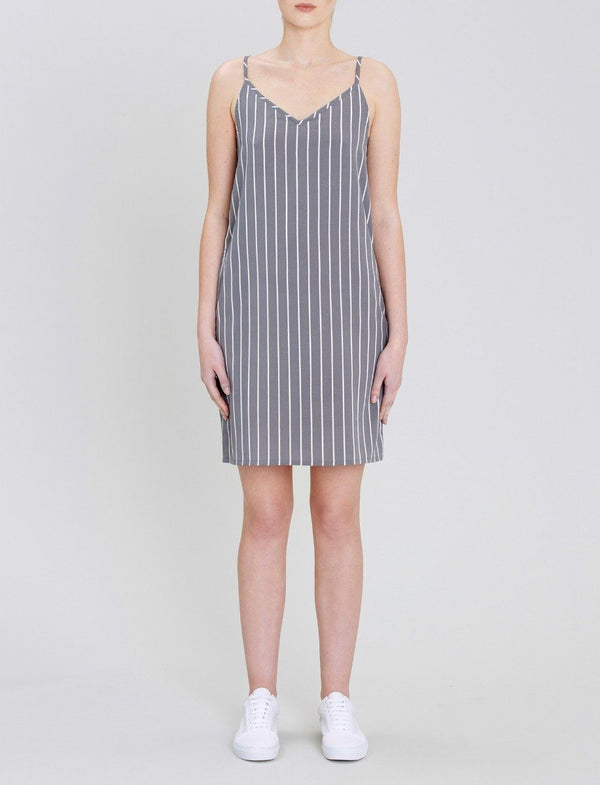 Native Youth Aya Stripe Slip Dress
