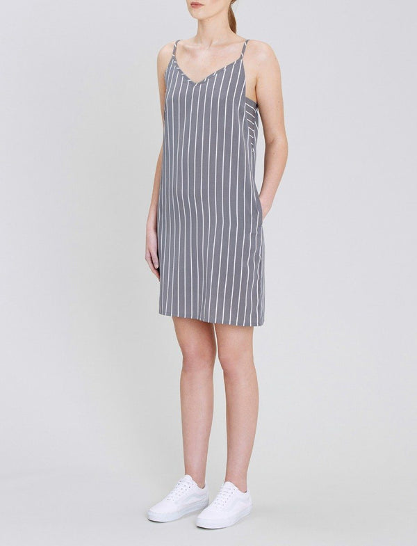 Native Youth Aya Stripe Slip Dress