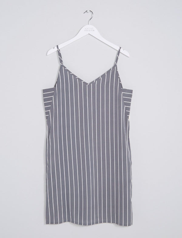native youth Aya Stripe Slip Dress