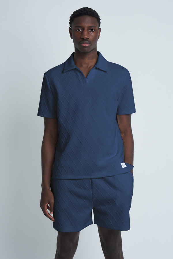 Native Youth BART POLO TOP - NAVY