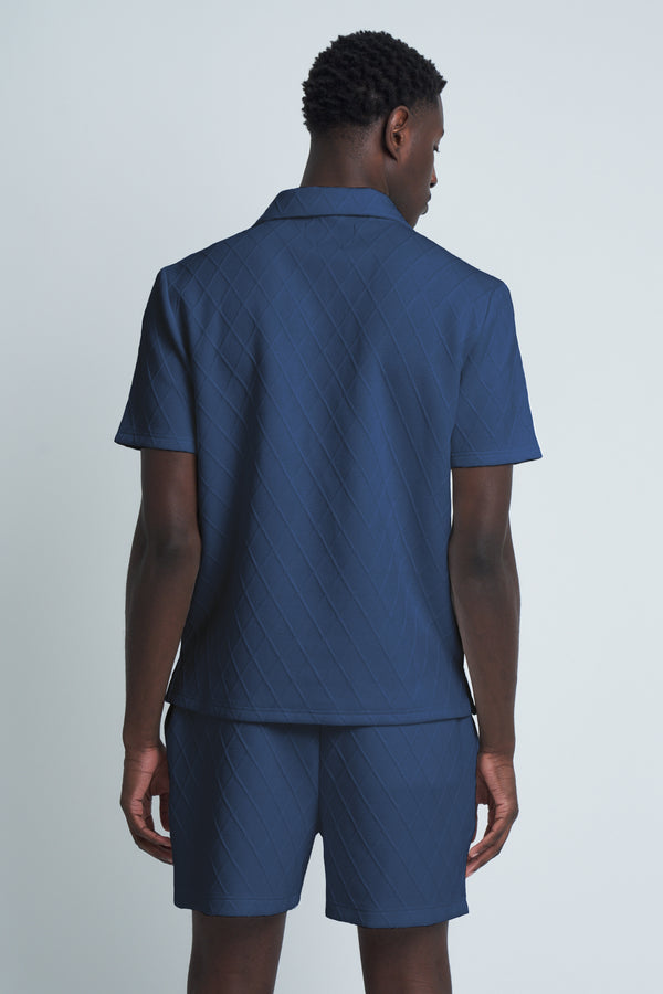 Native Youth BART POLO TOP - NAVY