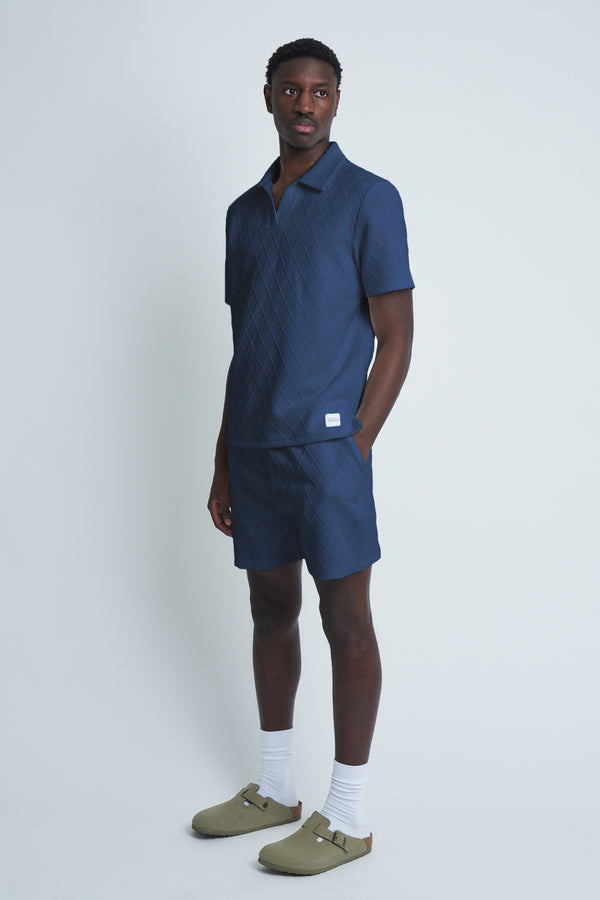 native youth BART POLO TOP - NAVY