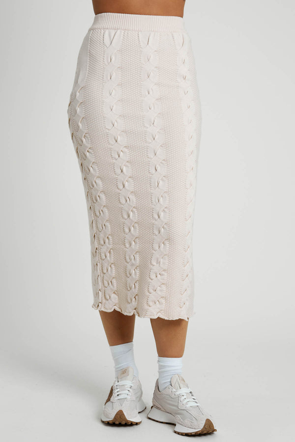 Native Youth BERGAMOT SKIRT - STONE