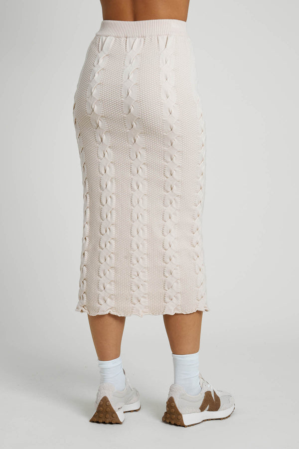 Native Youth BERGAMOT SKIRT - STONE