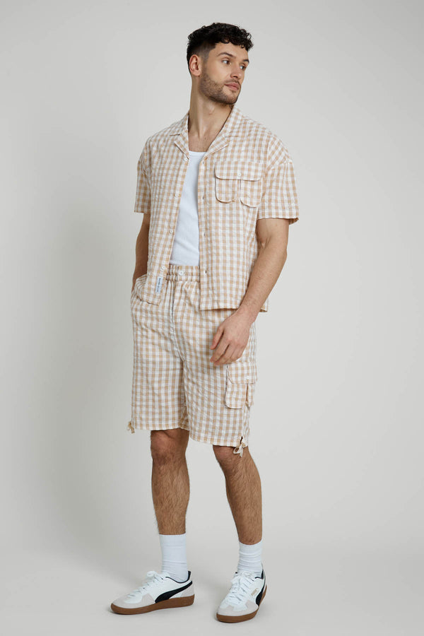 Native Youth BINGHAM CHECK SHORTS