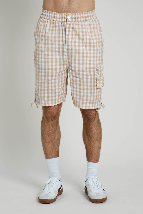 Native Youth BINGHAM CHECK SHORTS