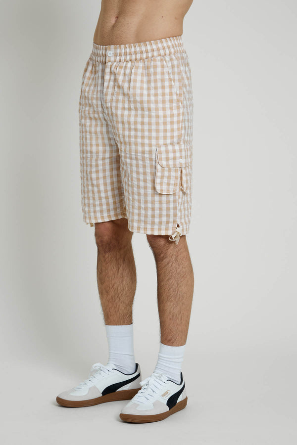 native youth BINGHAM CHECK SHORTS