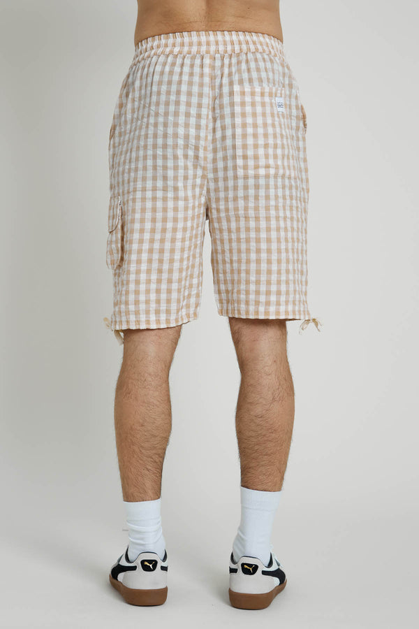 Native Youth BINGHAM CHECK SHORTS