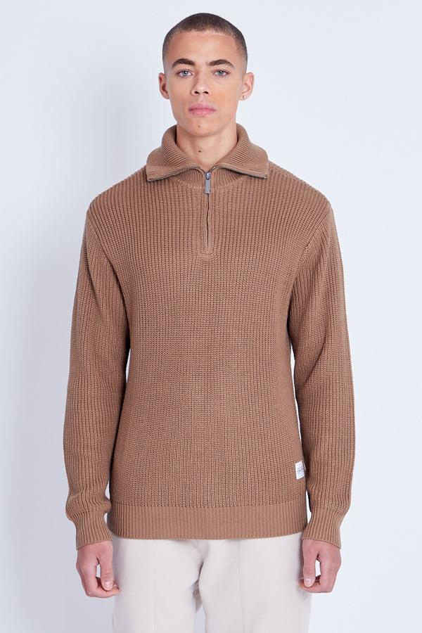 native youth BOOTH HALF ZIP KNIT