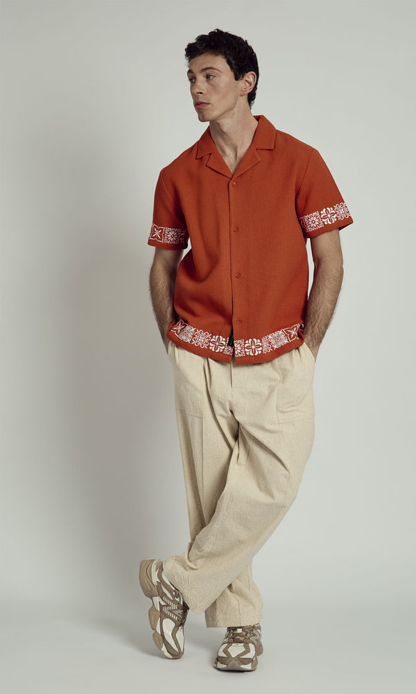 Native Youth BRUCE WASHED WAFFLE SHIRT