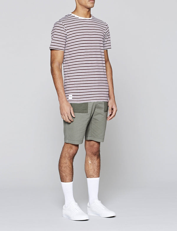 Native Youth Burgundy & White Seagrove Striped Tee