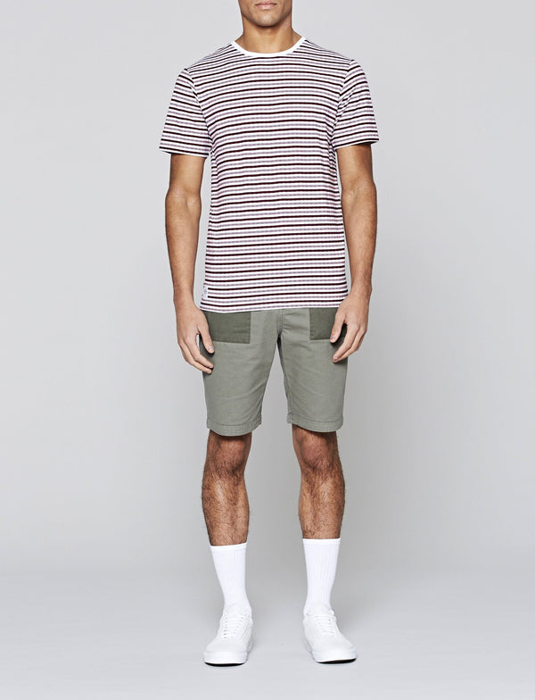 Native Youth Burgundy & White Seagrove Striped Tee