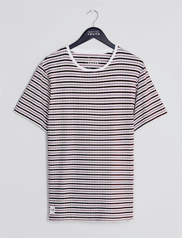 native youth Burgundy & White Seagrove Striped Tee