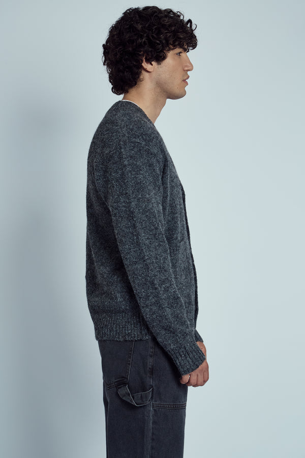 Native Youth CASPER RECYCLED YARN KNITTED CARDIGAN