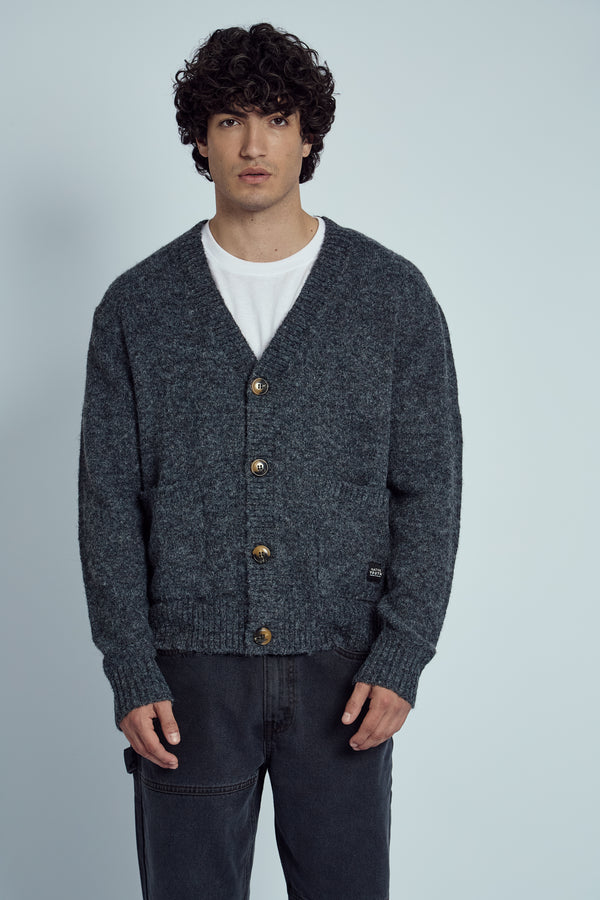 native youth CASPER RECYCLED YARN KNITTED CARDIGAN