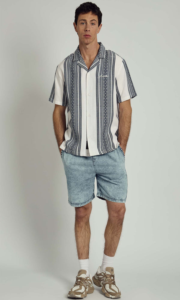 Native Youth CEDAR TEXTURED STRIPE SHIRT