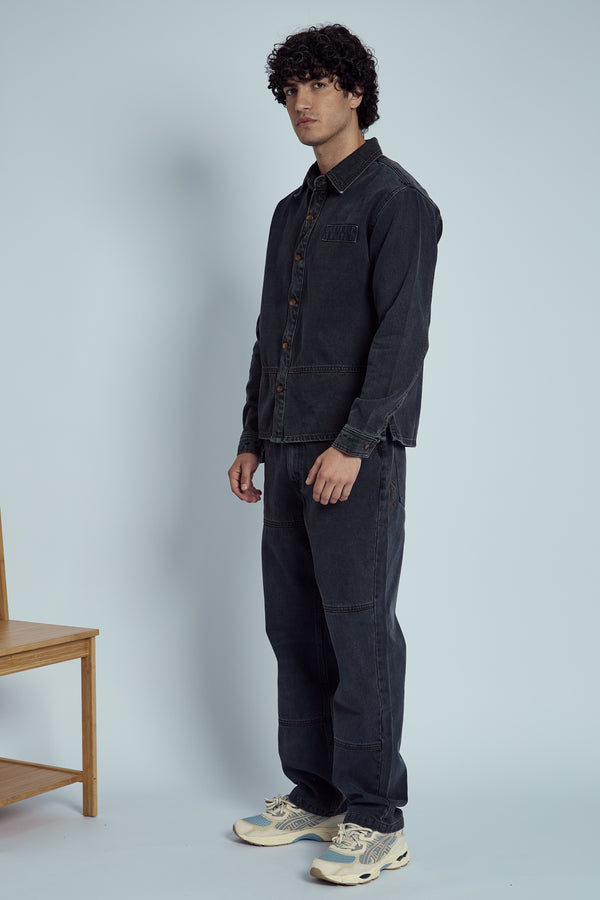 Native Youth CHYLER ACID WASH DENIM SHIRT