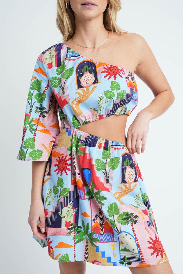 Native Youth CORBERO ASYMMETRIC DRESS