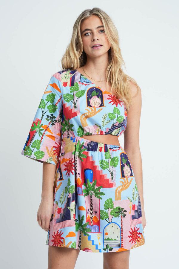 Native Youth CORBERO ASYMMETRIC DRESS