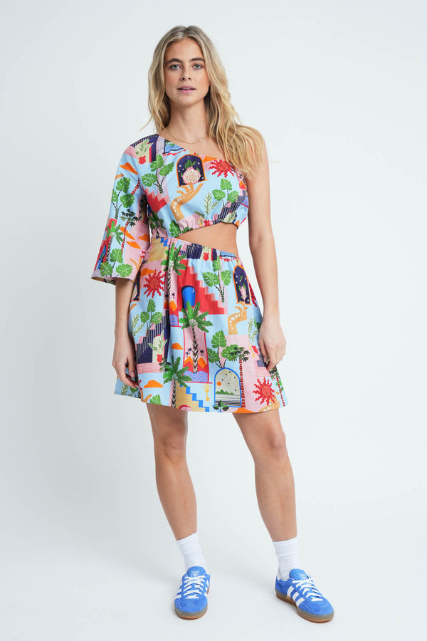 native youth CORBERO ASYMMETRIC DRESS