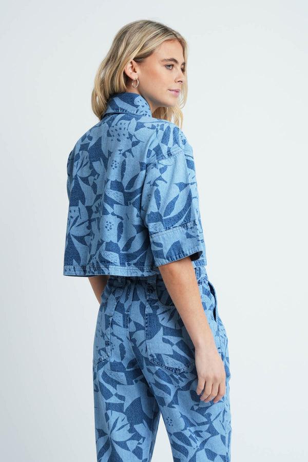 Native Youth COUPAGE LASER PRINT DENIM JACKET