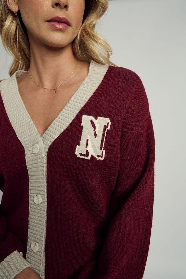 Native Youth DAKOTA VARSITY KNITTED CARDIGAN