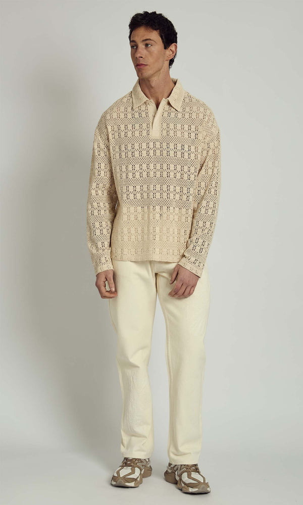 Native Youth DENNIS CROCHET RUGBY POLO