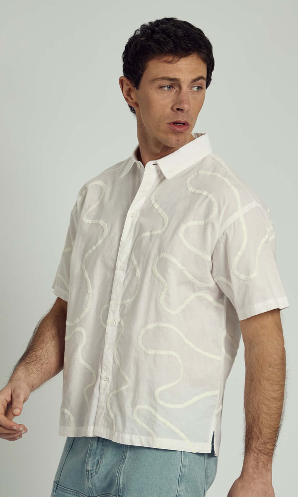 Native Youth ELM ALL OVER EMBROIDERED SHIRT