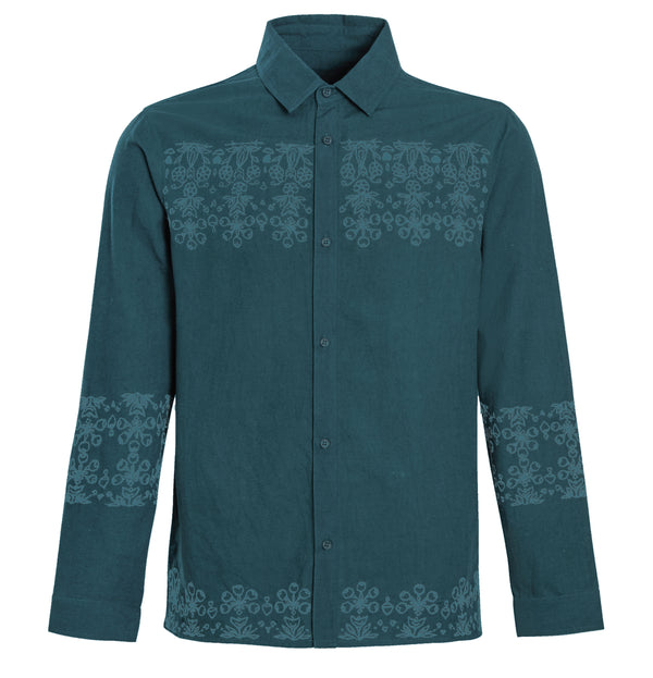 Native Youth GAGE EMBROIDERED LINEN SHIRT