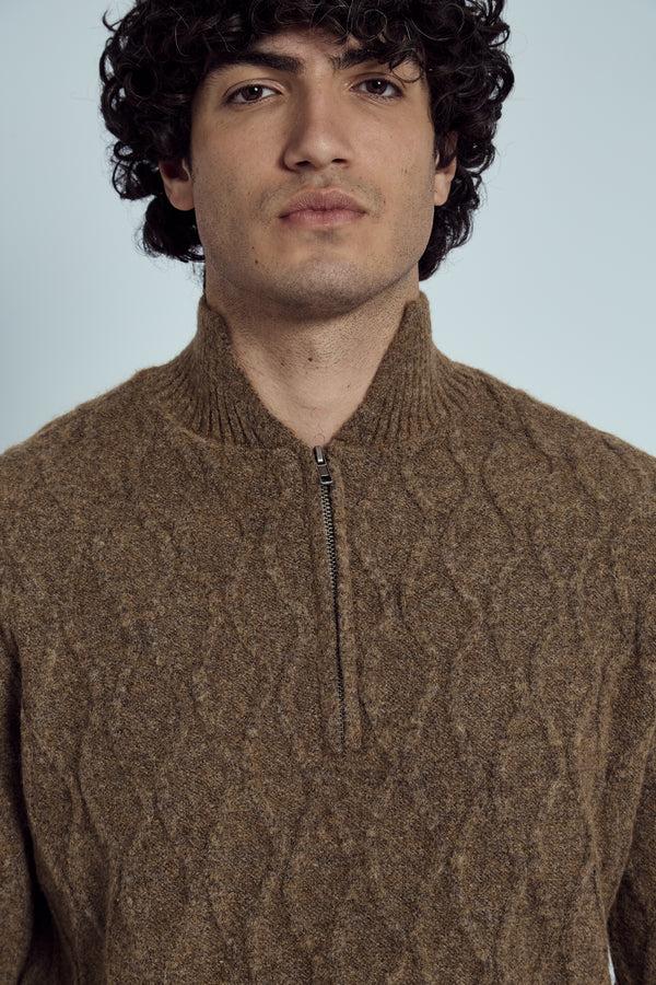 native youth GRANGER YARN CABLE KNITTED JUMPER