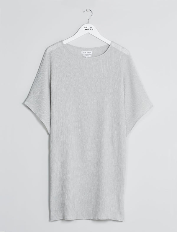 native youth Grey Wreath Tunic Dress