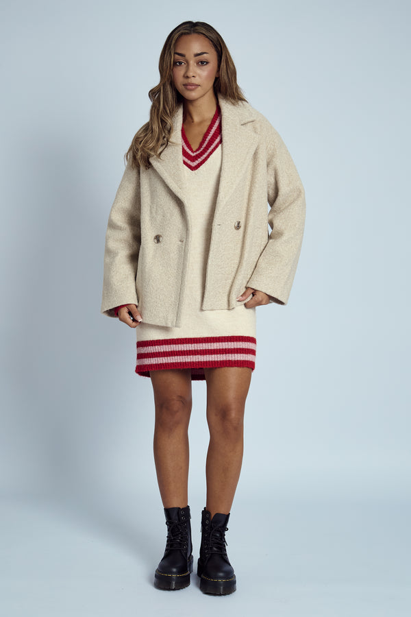 Native Youth GROVER BOUCLE CROPPED COAT