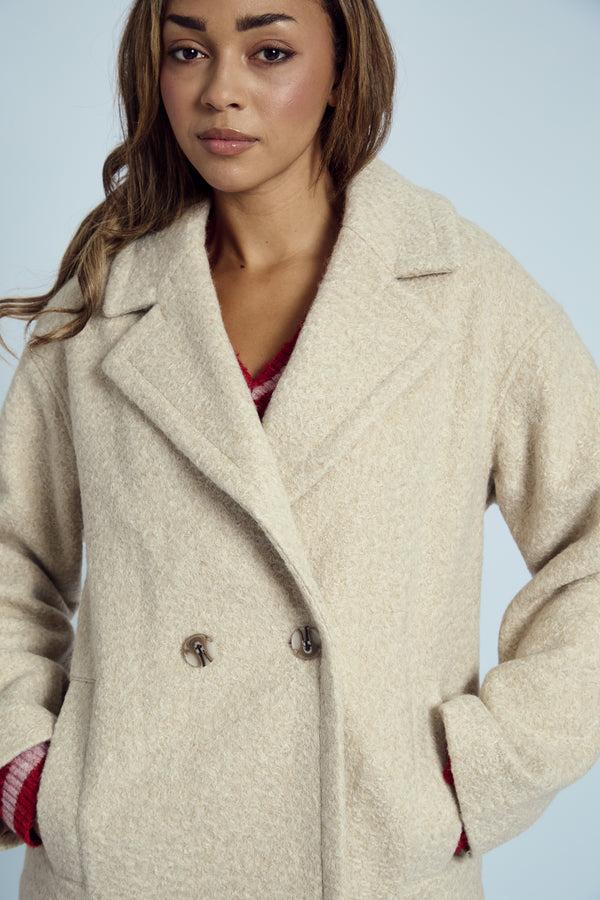 Native Youth GROVER BOUCLE CROPPED COAT