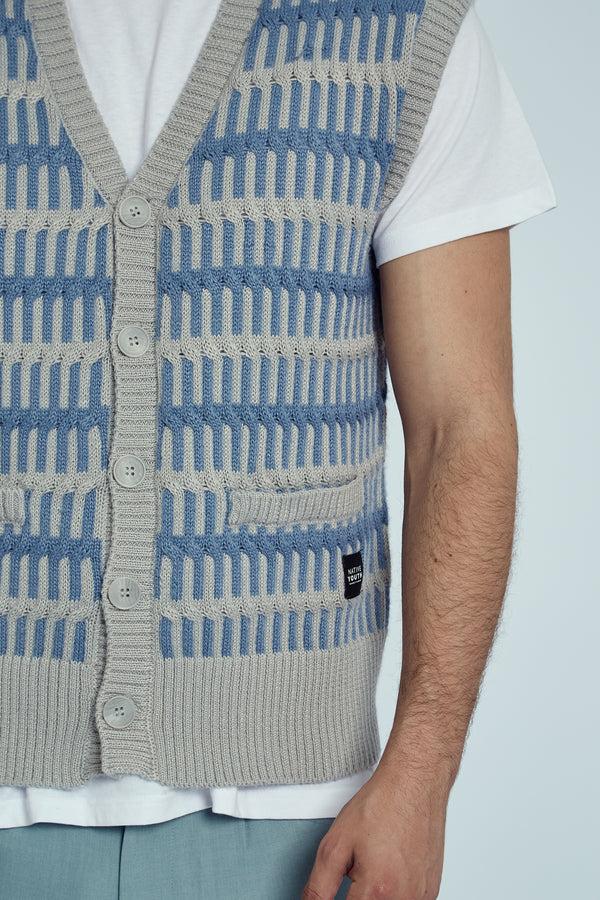 Native Youth HAYNES YARN BRAIDED KNIT WAISTCOAT