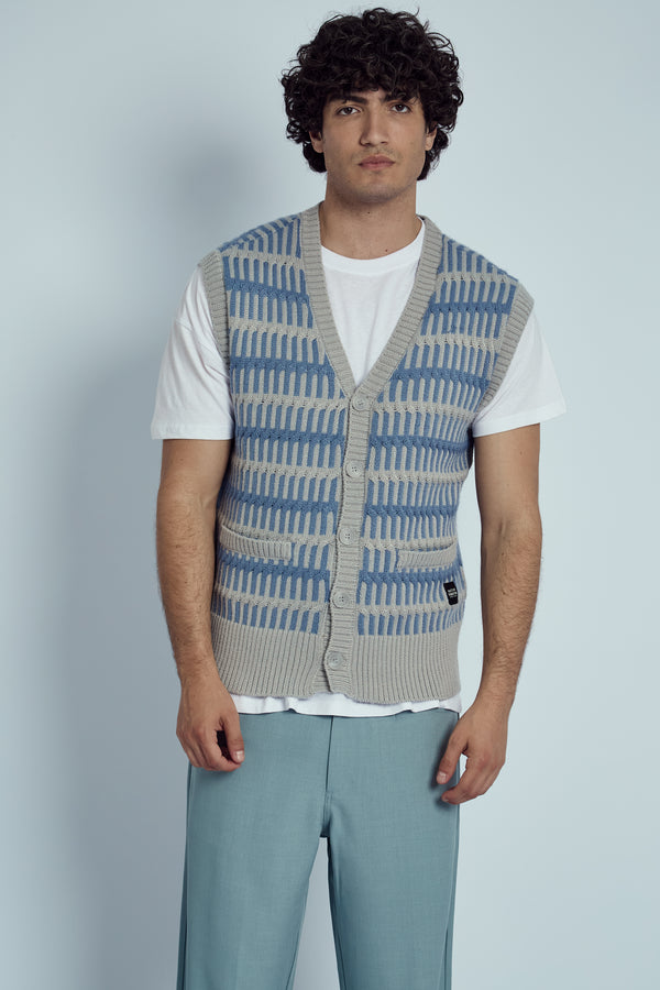 native youth HAYNES YARN BRAIDED KNIT WAISTCOAT