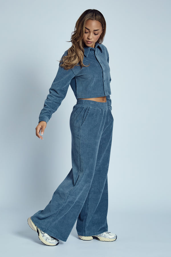 Native Youth HAYTER CORDUROY CROPPED SHIRT