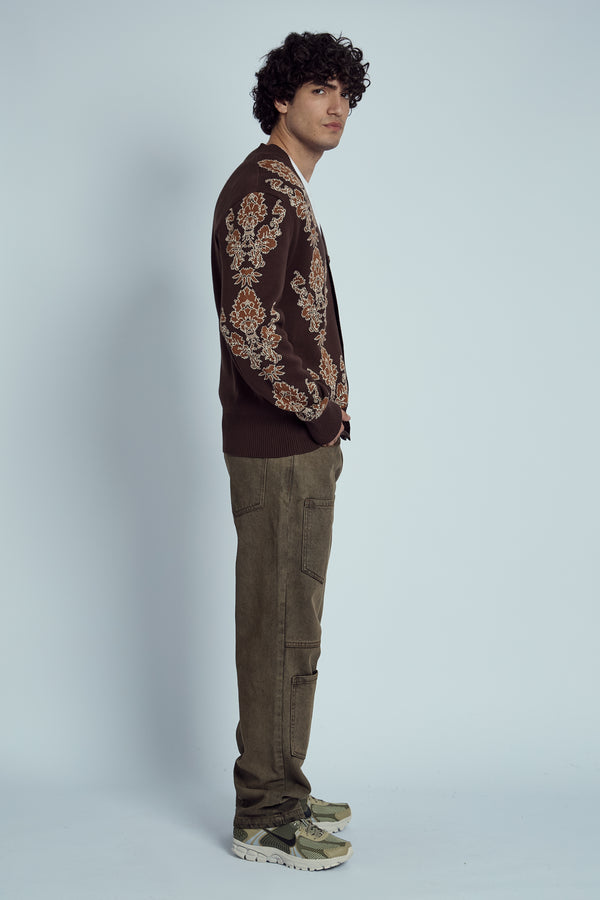 Native Youth HOLDEN INTARSIA KNITTED CARDIGAN