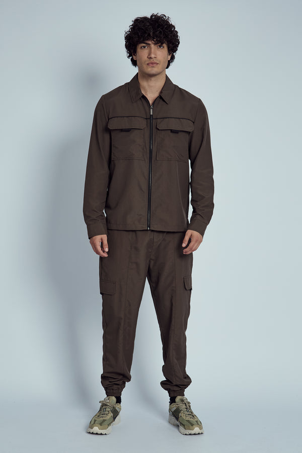 Native Youth HUGO RIPSTOP ZIP THROUGH OVERSHIRT