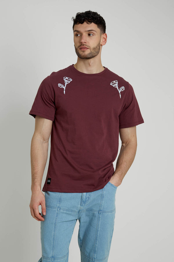 native youth INTRICATE FLORAL EMBROIDERED TEE