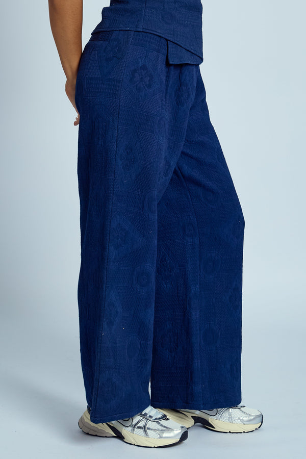 native youth KATALINA TEXTURED WIDE LEG TROUSER