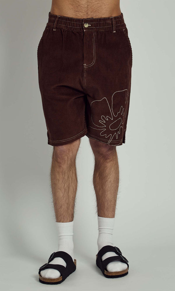 native youth LLOYD CORDUROY MID LENGTH SHORT