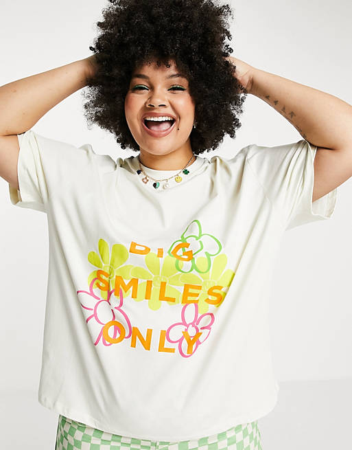 native youth LOVIA T-SHIRT - CURVE