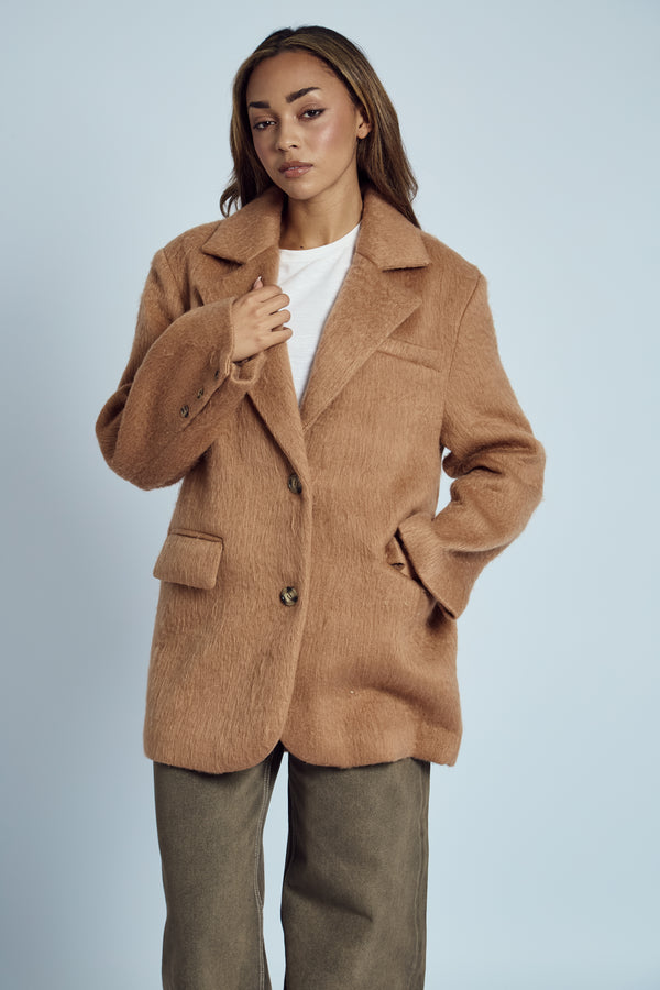 native youth MARGOT BRUSHED WOOL BLAZER