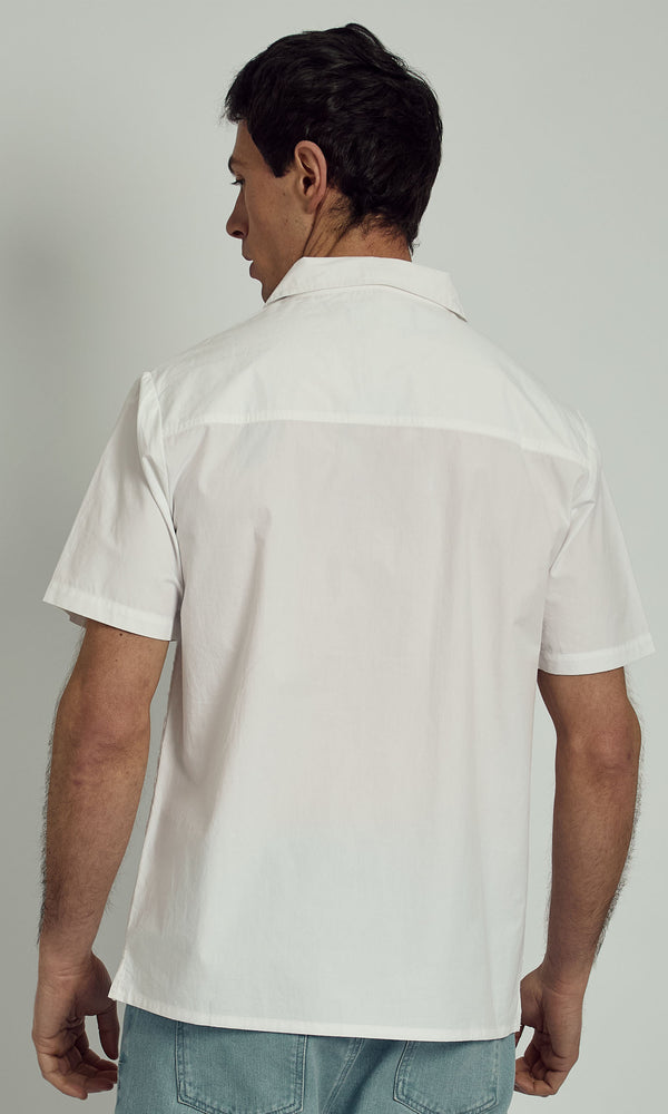 Native Youth MAURICE BRODERIE LACE SHIRT IN WHITE